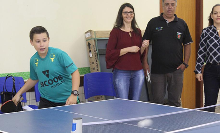 PARCERIA GARANTE INCENTIVO PARA TÊNIS DE MESA DE CAFELÂNDIA PARCERIA GARANTE INCENTIVO PARA TÊNIS DE MESA DE CAFELÂNDIA