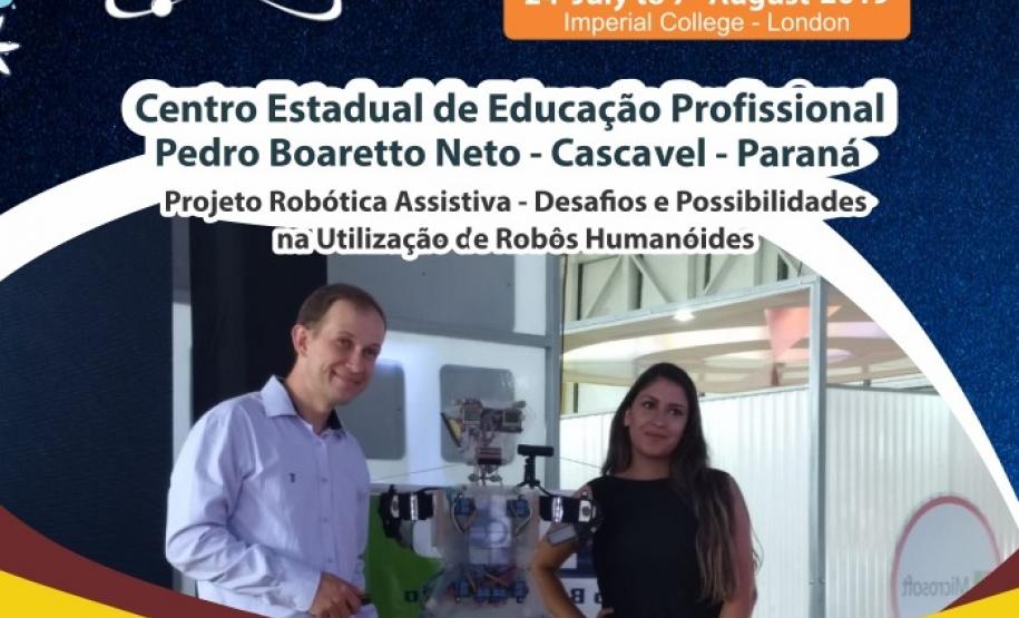 CEEP DE CASCAVEL REPRESENTA O PARANÁ EM FÓRUM CIENTÍFICO EM LONDRES CEEP DE CASCAVEL REPRESENTA O PARANÁ EM FÓRUM CIENTÍFICO EM LONDRES